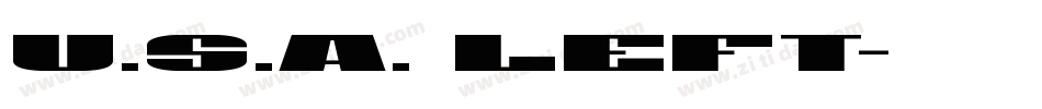 U.S.A. Left字体转换